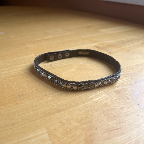 Stella & dot brown leather beaded wrap bracelet - Picture 5 of 6